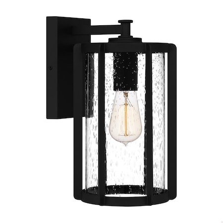 Quoizel Hazel 1-Light Earth Black Outdoor Wall Lantern HAZ8407EK
